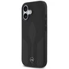 Dėklas Mercedes Leather The Move MagSafe skirtas Apple iPhone 17 juodos spalvos