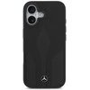 Dėklas Mercedes Leather The Move MagSafe skirtas Apple iPhone 17 juodos spalvos