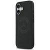 Original dėklas MERCEDES Leather Vintage Logo MagSafe skirtas Apple iPhone 17 juodos spalvos