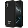 Dėklas Guess Silicone Triangle Logo MagSafe Apple iPhone 17 juodos spalvos