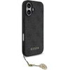 Guess 4G Charm dėklas skirtas Apple iPhone 17 Tone on Tone pilkos spalvos