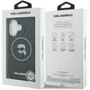 Dėklas Karl Lagerfeld IML Karl Head Logo MagSafe for Apple iPhone 17 Pro juodos spalvos