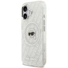 Dėklas Original Pouch Karl Lagerfeld IML Karl Head Logo MagSafe skirtas Apple iPhone 17 pilkos spalvos