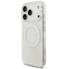 Guess IML Flowers Allover Strap MagSafe dėklas skirtas Apple iPhone 17 Pro baltos spalvos
