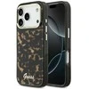Dėklas Guess IML Script Metal MagSafe Case for iPhone 17 Pro - Juodas and Brown