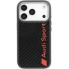 Dėklas Audi R8 Carbon Fiber MagSafe Apple iPhone 17 Pro juodos spalvos