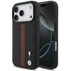 Dėklas BMW M Perforated Stripe Logo MagSafe Apple iPhone 17 Pro red