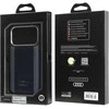 Dėklas Audi A6 Synthetic Leather MagSafe Apple iPhone 17 Pro juodos spalvos