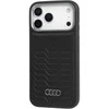 Dėklas Audi GT Synthetic Leather MagSafe Apple iPhone 17 Pro juodos spalvos