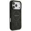 Guess 4G Ring Classic Logo MagSafe dėklas skirtas Apple iPhone 17 Pro juodos spalvos
