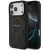 Guess 4G Ring Classic Logo MagSafe dėklas skirtas Apple iPhone 17 Pro juodos spalvos