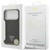 „Guess 4G“ trikampio logotipo „MagSafe“ dėklas Apple iPhone 17 Pro juodas
