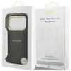 GUESS dėklas, skirtas IPHONE 17 Pro, suderinamas su MagSafe GUHMP17LPG4SEMCK (PU su 4G juostele), juodas