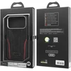 Dėklas Audi R8 Genuine Leather MagSafe Apple iPhone 17 Pro juodos spalvos-red