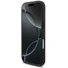 Mercedes Dėklas AMG Leather Debossed Lines Logo Apple iPhone 17 Pro juodos spalvos