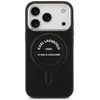 Karl Lagerfeld Karl RSG Logo MagSafe dėklas skirtas Apple iPhone 17 Pro juodos spalvos