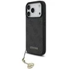 Telefono dėklas iPhone 17 Pro juodas su pakabuku Guess