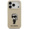 „Karl Lagerfeld“ silikoninis „Karl Sketch & Logo MagSafe“ dėklas, skirtas „iPhone 17 Pro“ – rudas