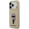 „Karl Lagerfeld“ silikoninis „Karl Sketch & Logo MagSafe“ dėklas, skirtas „iPhone 17 Pro“ – rudas