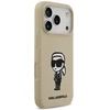 „Karl Lagerfeld“ silikoninis „Karl Sketch & Logo MagSafe“ dėklas, skirtas „iPhone 17 Pro“ – rudas