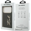 Karl Lagerfeld Karl Script Logo dėklas skirtas Apple iPhone 17 Pro juodos spalvos