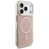 Karl Lagerfeld IML Karl RSG Logo MagSafe dėklas skirtas Apple iPhone 17 Pro rožinės spalvos
