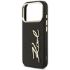 Karl Lagerfeld Karl Script Logo dėklas skirtas Apple iPhone 17 Pro juodos spalvos