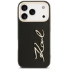 Karl Lagerfeld Karl Script Logo dėklas skirtas Apple iPhone 17 Pro juodos spalvos