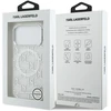 Karl Lagerfeld IML KL Monogram MagSafe dėklas skirtas Apple iPhone 17 Pro Max baltos spalvos