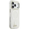 Dėklas Guess IML Shell Script Metal MagSafe Case for iPhone 17 Pro Max - Baltas
