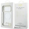 „Guess IML Gradient Script“ metalinis „MagSafe“ dėklas, skirtas „iPhone 17 Pro Max“ – Baltas