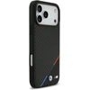 Dėklas BMW M Carbon Tricolor Line MagSafe Apple iPhone 17 Pro Max juodos spalvos