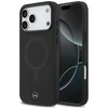 Mercedes Plain Smooth Leather MagSafe dėklas Apple iPhone 17 Pro Max juodos spalvos