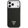 Guess Grained Triangle Logo MagSafe dėklas skirtas Apple iPhone 17 Pro Max juodos spalvos