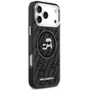 Dėklas Karl Lagerfeld IML Glitter Karl & Choupette Heads Logo MagSafe for Apple iPhone 17 Pro Max juodos spalvos