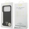 Dėklas Guess Silicone Triangle Logo MagSafe Apple iPhone 17 Pro Max juodos spalvos