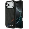 Dėklas BMW M Carbon Tricolor Line MagSafe Apple iPhone 17 Pro Max juodos spalvos