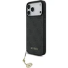 Guess 4G Charm dėklas skirtas Apple iPhone 17 Pro Max Tone on Tone pilkos spalvos