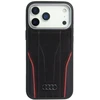 Dėklas Audi R8 Genuine Leather MagSafe Apple iPhone 17 Pro Max juodos spalvos-red