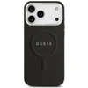 Guess PU Saffiano MagSafe dėklas skirtas Apple iPhone 17 Pro Max juodos spalvos