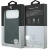 Mercedes Plain Smooth Leather MagSafe dėklas Apple iPhone 17 Pro Max juodos spalvos