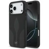 Dėklas Mercedes Leather The Move MagSafe skirtas Apple iPhone 17 Pro Max juodos spalvos
