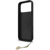 Guess 4G Charm dėklas skirtas Apple iPhone 17 Pro Max Tone on Tone pilkos spalvos