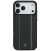 Mercedes Leather Star Pattern Stripes MagSafe dėklas skirtas Apple iPhone 17 Pro Max juodos spalvos
