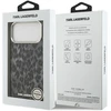 Karl Lagerfeld IML Leopard Pattern MagSafe dėklas skirtas Apple iPhone 17 Pro Max juodos spalvos