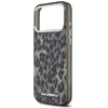 Karl Lagerfeld IML Leopard Pattern MagSafe dėklas skirtas Apple iPhone 17 Pro Max juodos spalvos