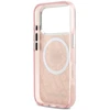 Dėklas Karl Lagerfeld IML Choupette Head Logo MagSafe skirtas Apple iPhone 17 Pro Max rožinės spalvos