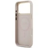 Guess PU Leather 4G Gold Frame MagSafe dėklas skirtas Apple iPhone 17 Pro Max rožinės spalvos