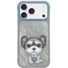 Dėklas Nimmy Big Eyed Pet 2.0 Dog skirtas Apple iPhone 17 Pro Max pilkos spalvos