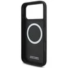 Dėklas BMW M Perforated Stripe Logo MagSafe Apple iPhone 17 Pro Max pilka